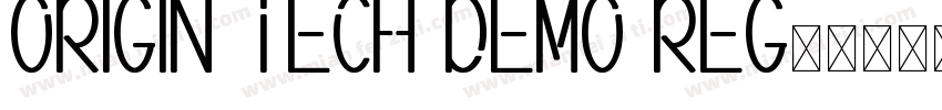 Origin Tech Demo Reg字体转换